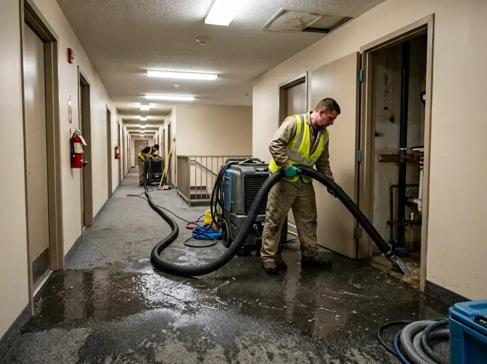multi-unit-apartment-hallway-f-005 — frequently asked questions, Emergency Burst Pipe Water Extraction & Removal in Wintervi…